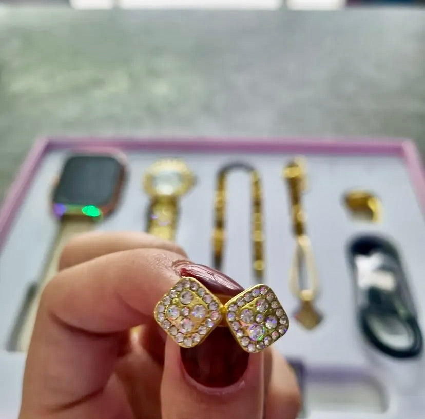 đĨâ¨A58 Plus Smartwatch & Jewelry Set (Premium Luxury)