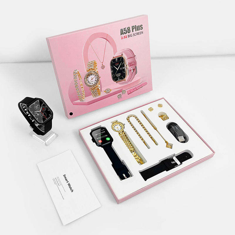 đĨâ¨A58 Plus Smartwatch & Jewelry Set (Premium Luxury)