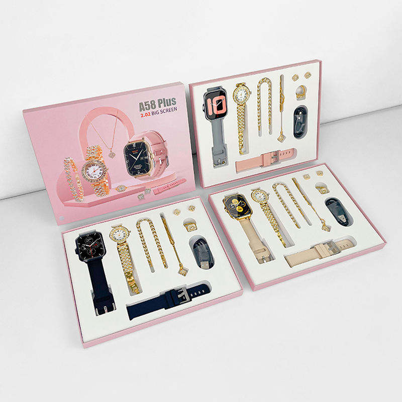 đĨâ¨A58 Plus Smartwatch & Jewelry Set (Premium Luxury)
