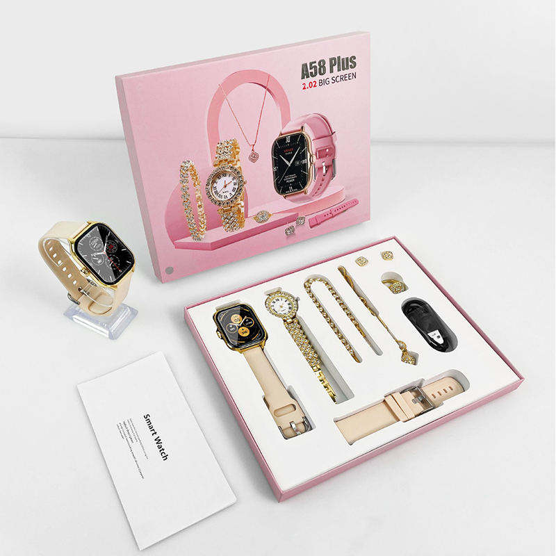 đĨâ¨A58 Plus Smartwatch & Jewelry Set (Premium Luxury)