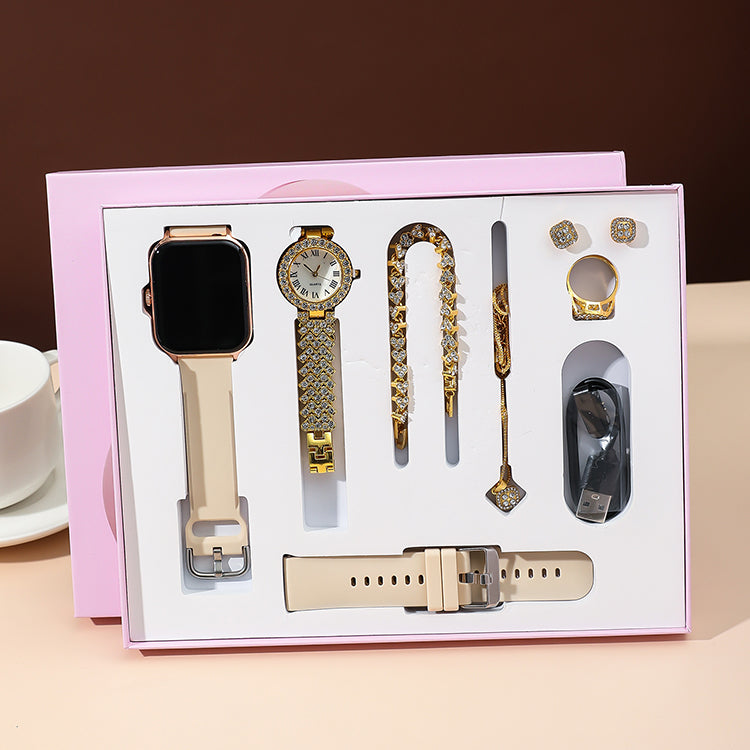 đĨâ¨A58 Plus Smartwatch & Jewelry Set (Premium Luxury)